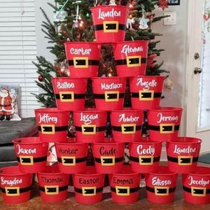 Santa belt buckets